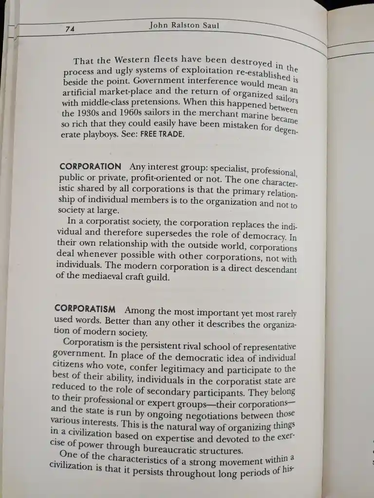 Diving Deep into Corporatism: John Ralston Saul's Insightful Take on Democracy