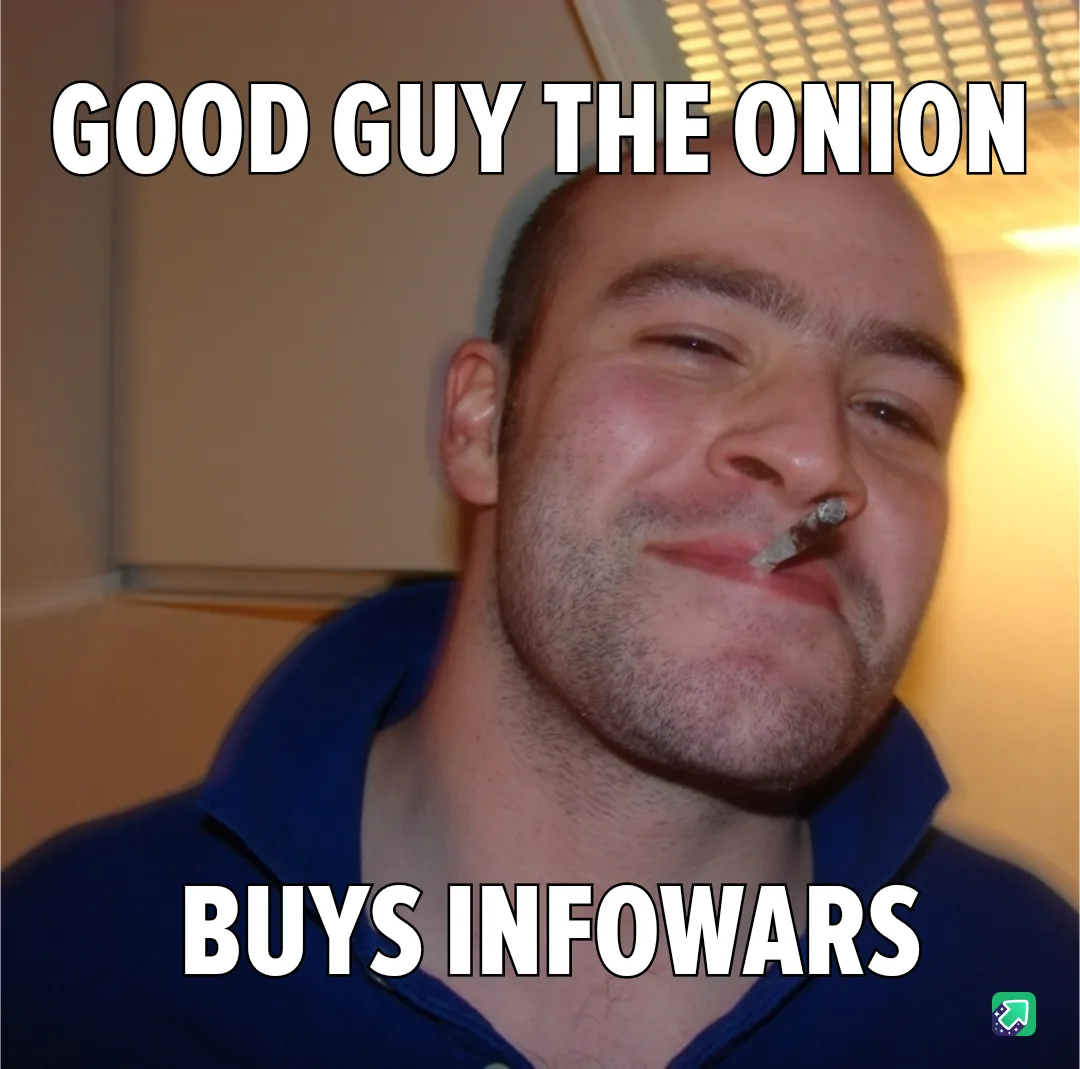 A man with a smug expression and a cigarette in his mouth wears a blue polo shirt. The text overlaid on the image reads…