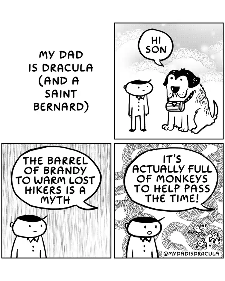 My Dad: A Dracula with a Heart of a Saint Bernard