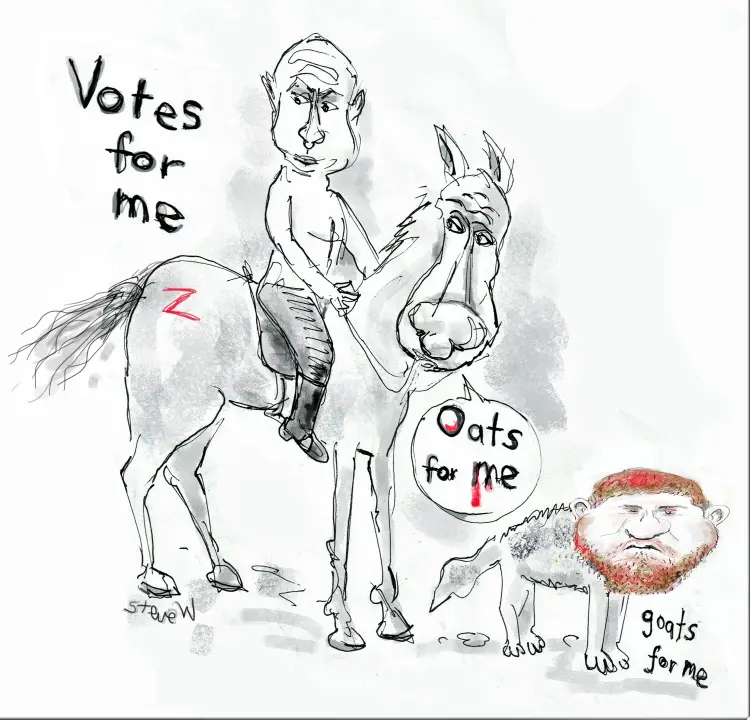 A Caricature of Putin: A Humorous Take
