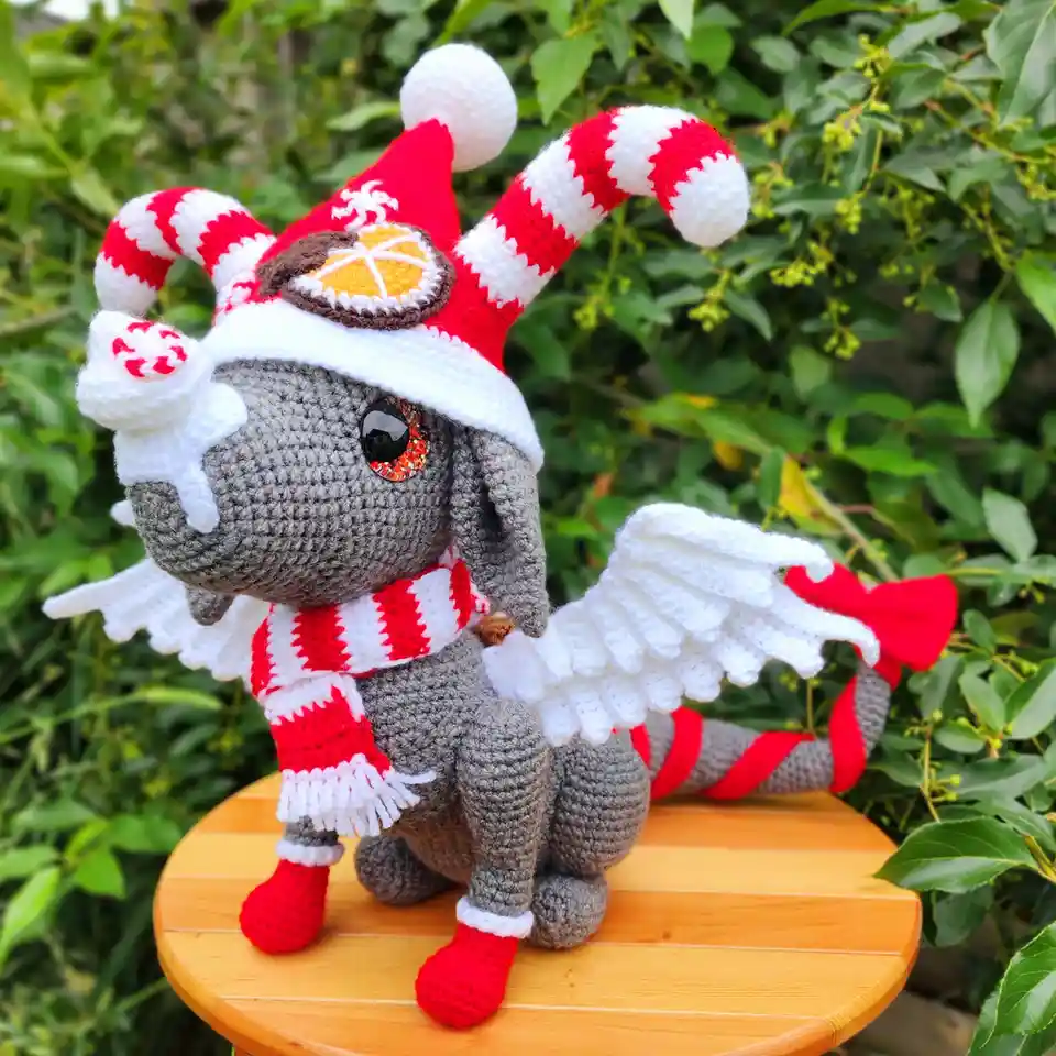 Check Out My Crocheted Winter Dragon!