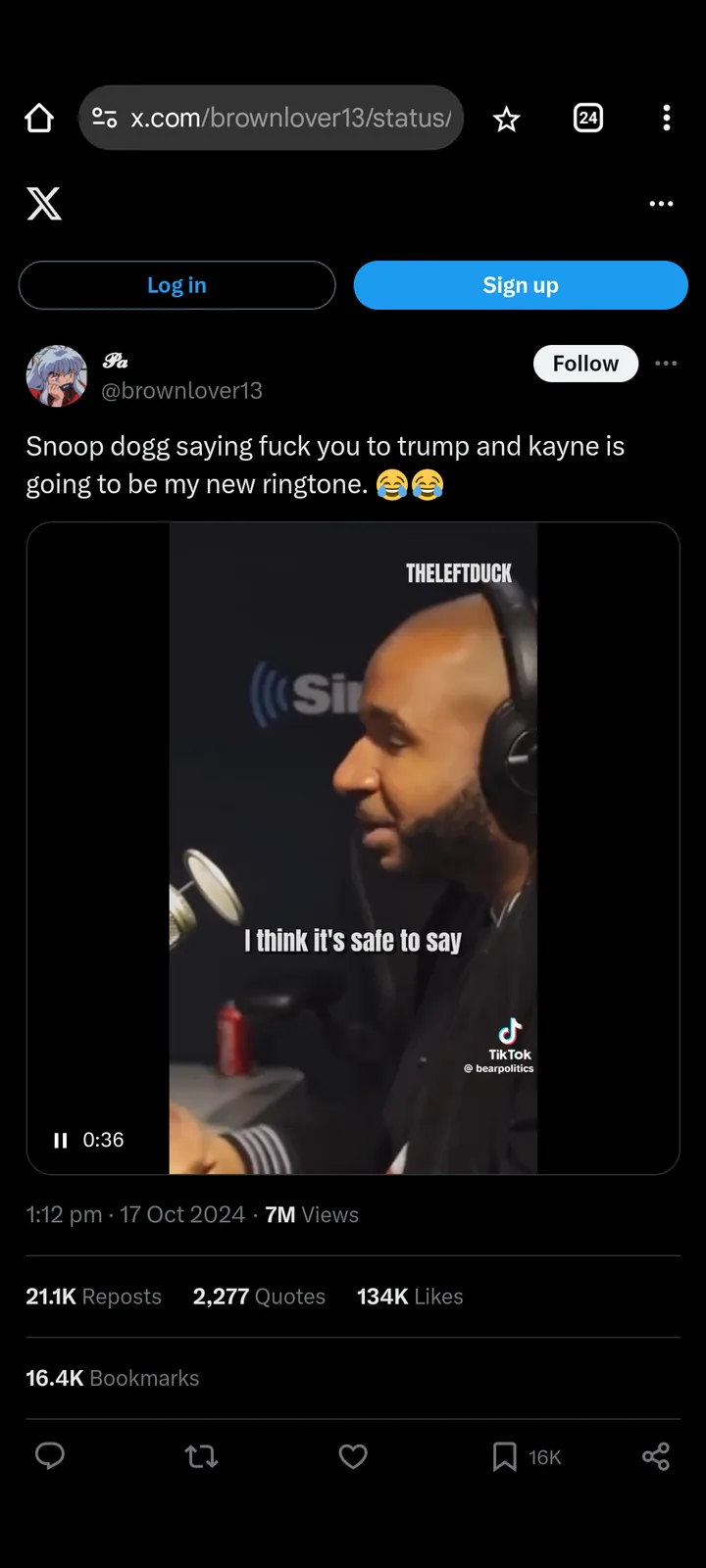 Snoop Dogg Shares His Thoughts on Trump