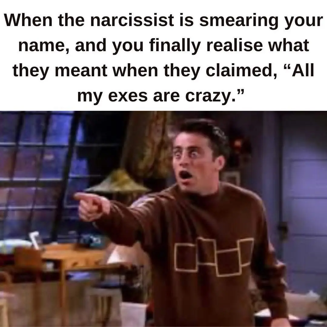 A still image of Joey Tribbiani from the TV show 'Friends' pointing angrily with a shocked expression. The text overlaid at…