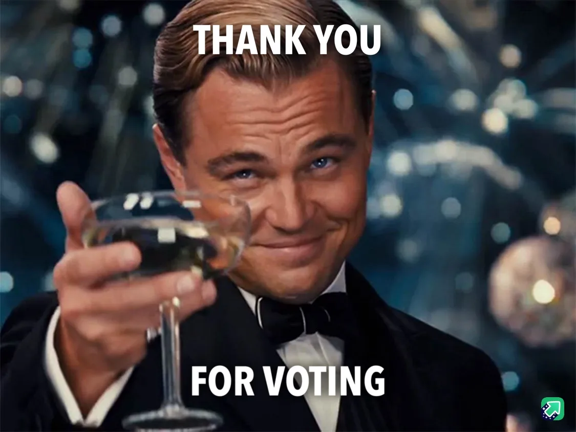 A man in a tuxedo holding a champagne glass and smiling while looking at the camera. The text 'THANK YOU' is overlaid at the…