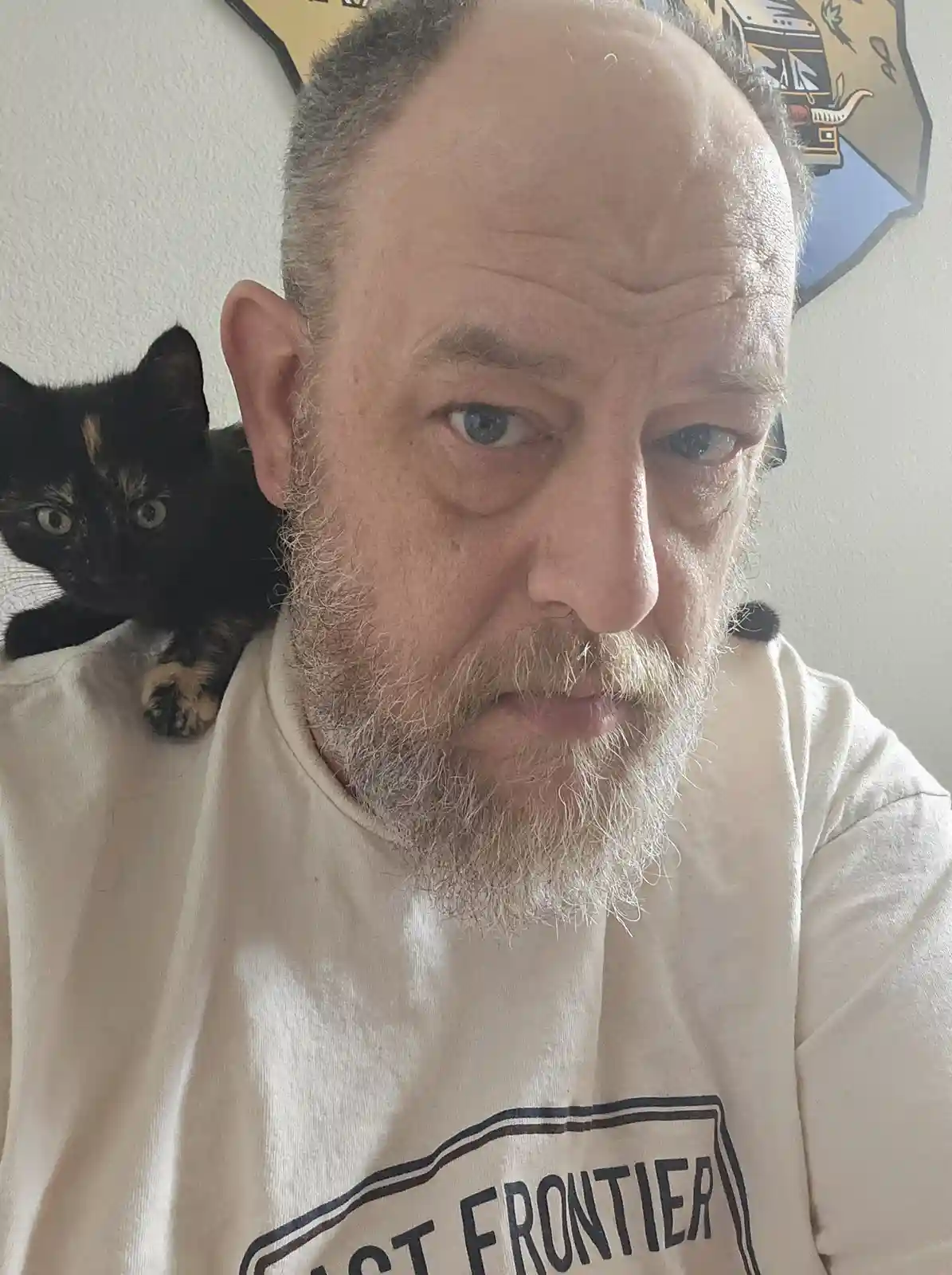 Merry Christmas from SomeGuy and his adorable new kitty, Chani!