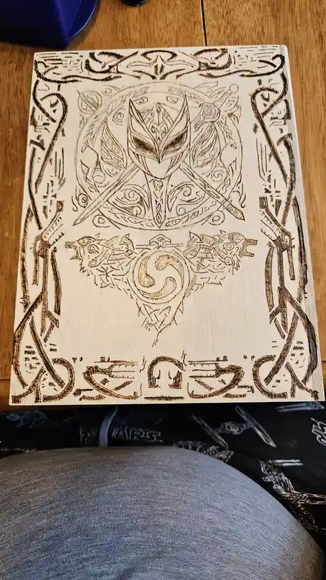 Finally Completed My Woodburning Project: Next Up, Adding Fabric and Sealing!