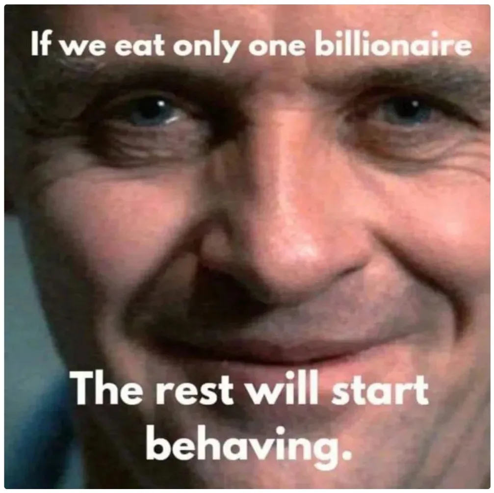 A close-up image of a man with a smug, self-satisfied smile, looking directly at the viewer. White text is overlaid in two…