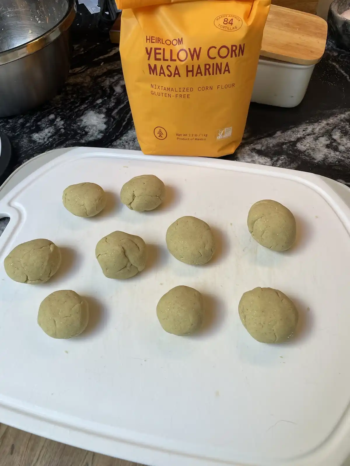 Delicious homemade corn tortillas straight from the kitchen