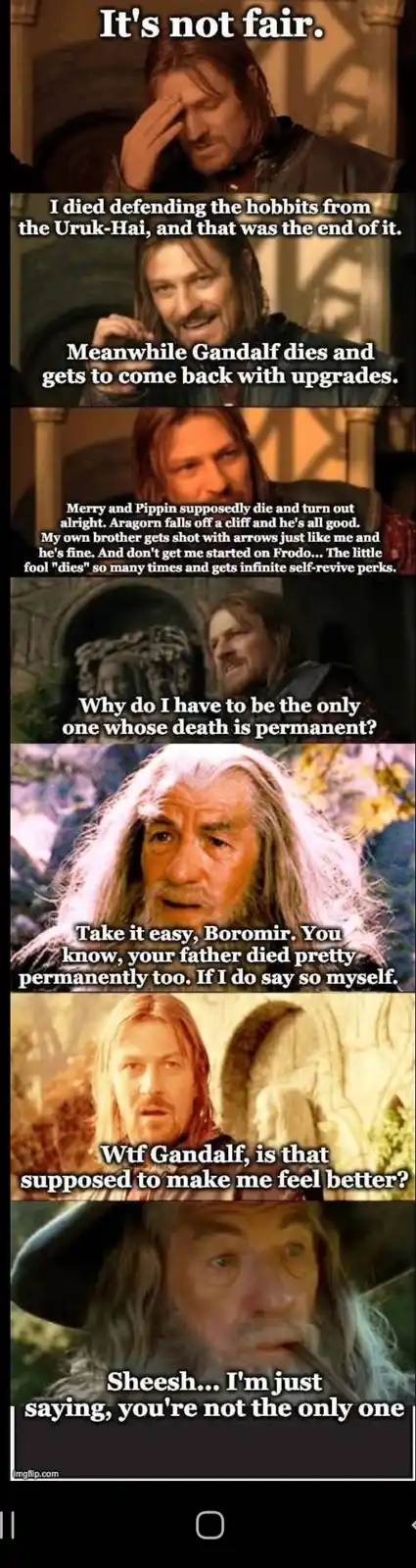 Yikes, Boromir! Remember to Think of Others!