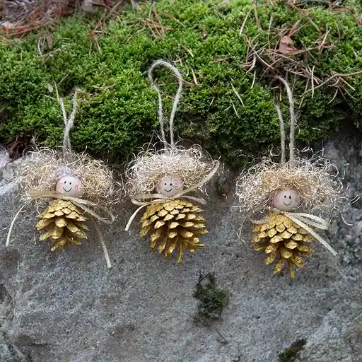 Behold the Pine Cone Angels!