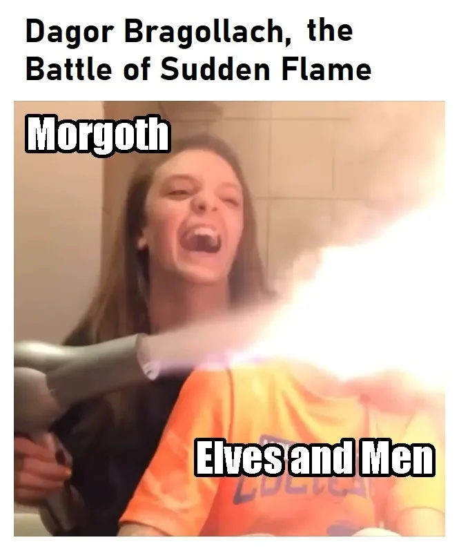 A person is shown holding a hairdryer pointed forward, with a bright, fiery stream of air visibly blasting out from the…