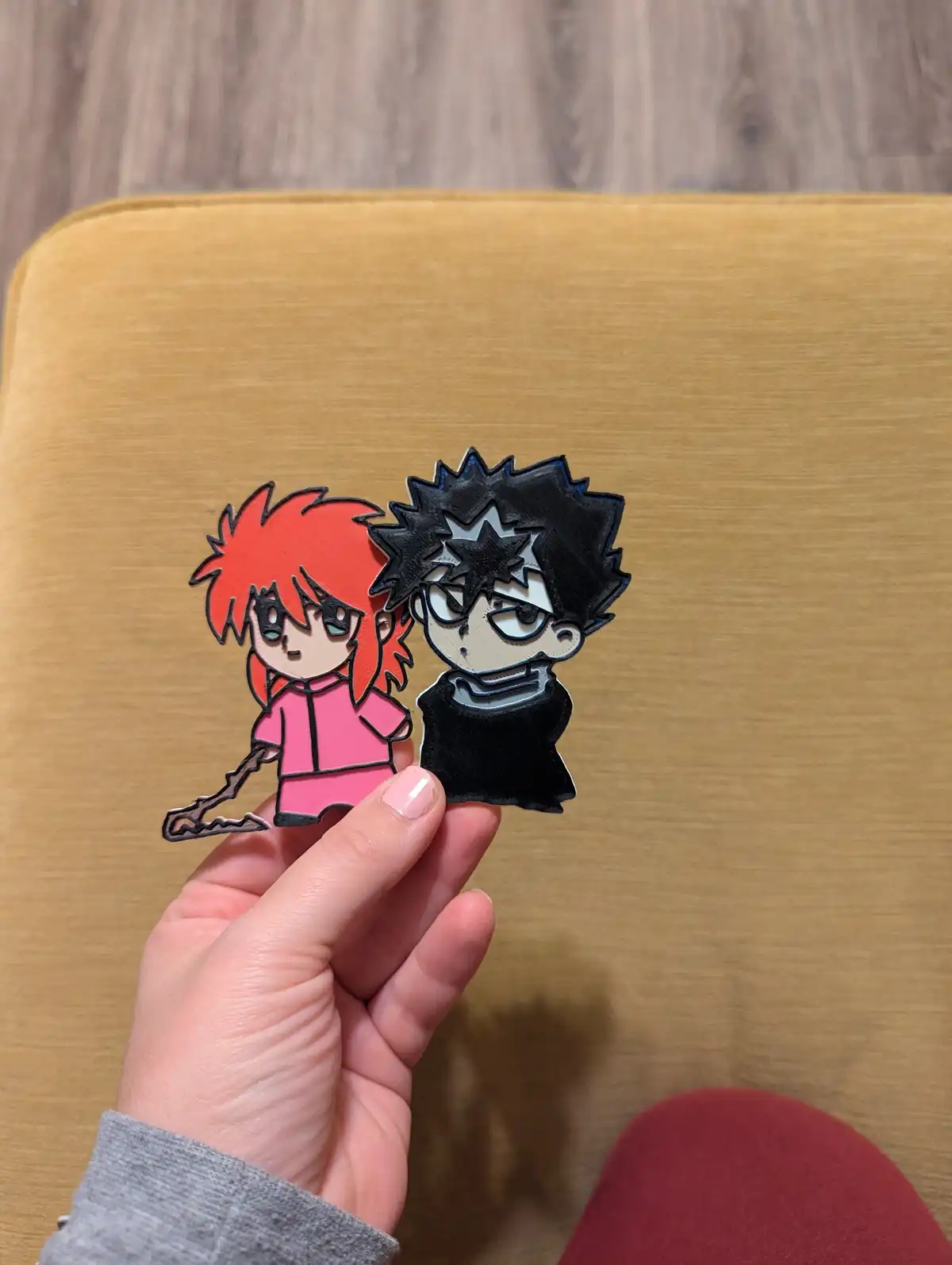 Dynamic Duo: Kurama and Hiei in Action!
