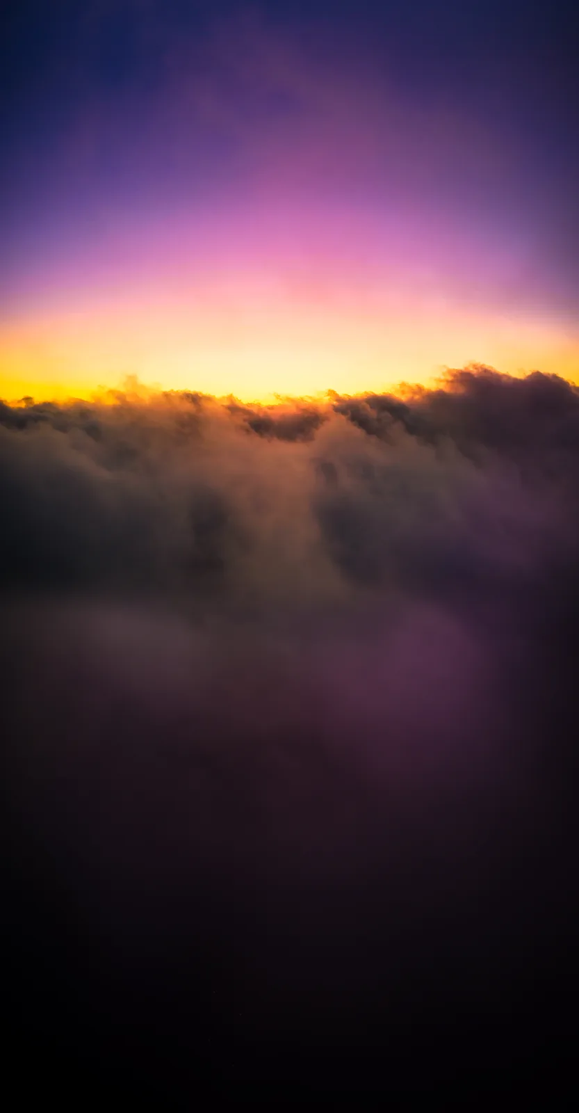 Emerging from the Mist: A Clear Spot in the Morning Fog
