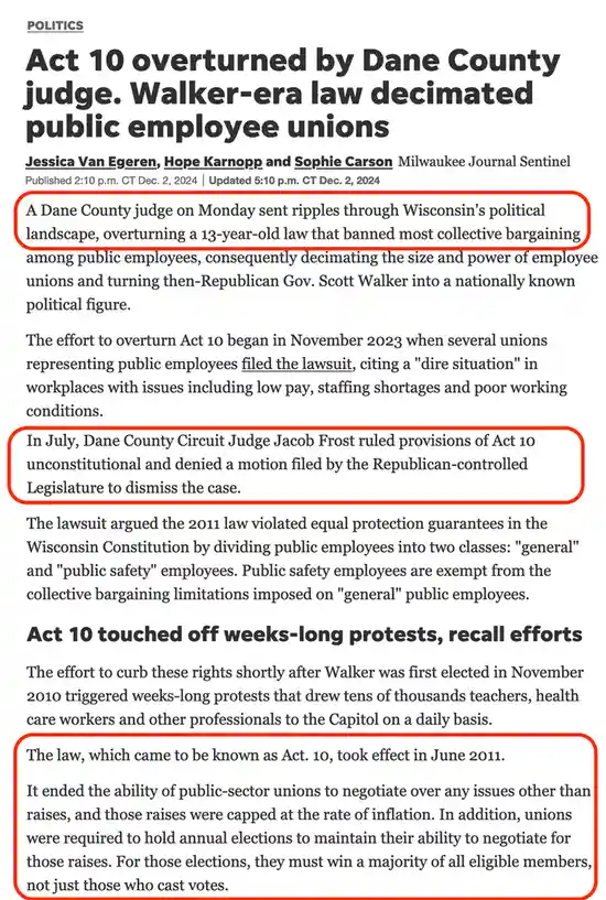 Wisconsin Takes a Stand: Overturning the Unfair Labor Act