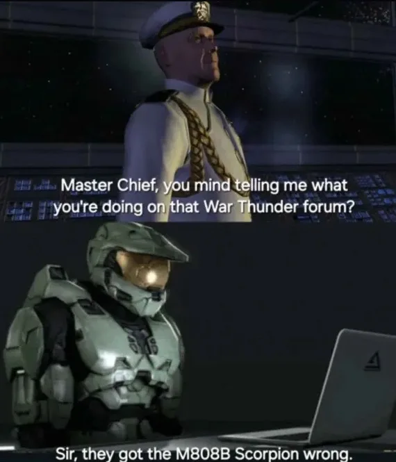 The image shows two panels from the Halo video game series. In the top panel, a naval officer in a white uniform and cap…