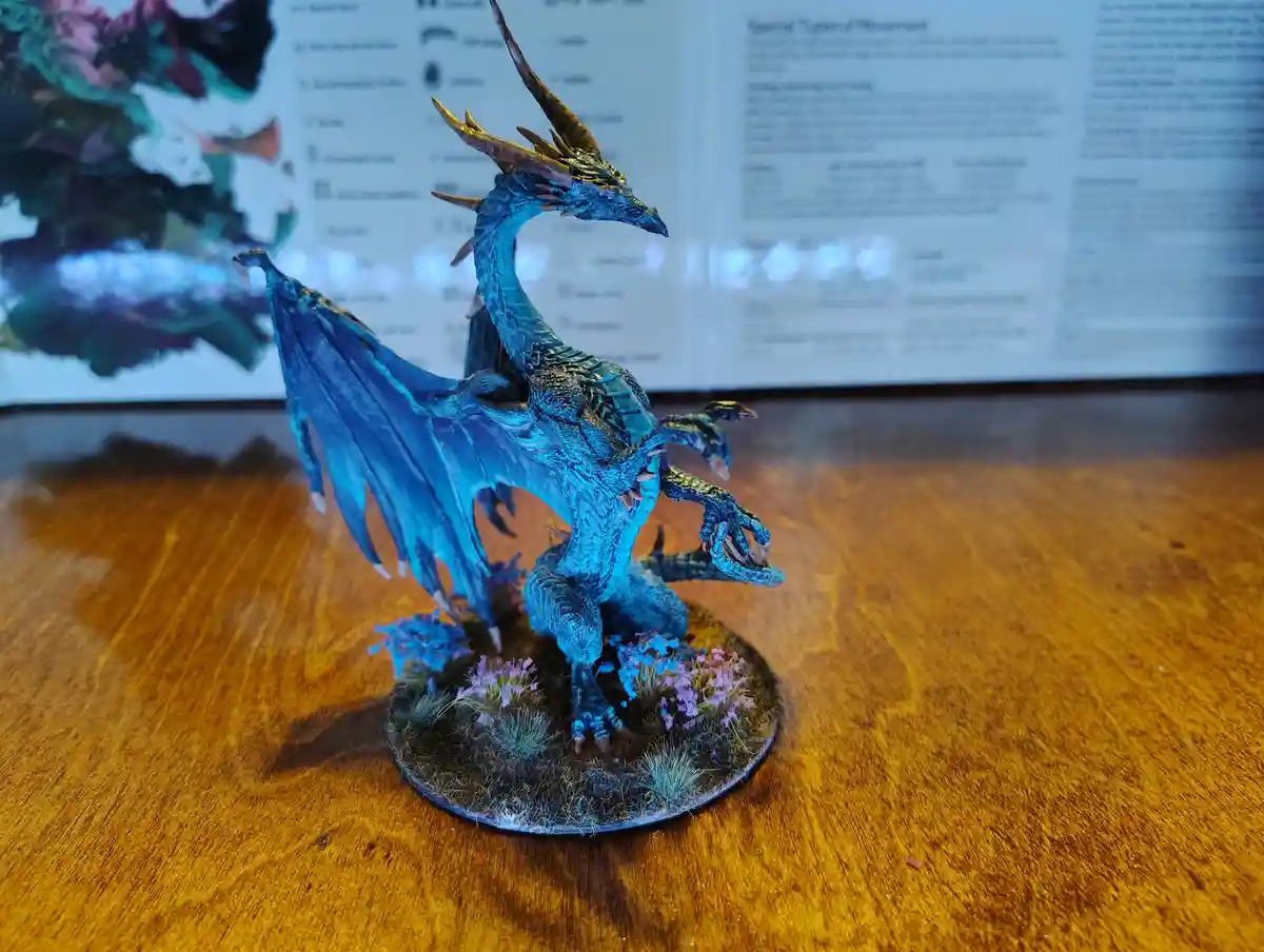 Meet the young blue dragon, ready for adventure!