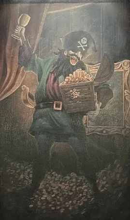 The Enigmatic Changing Portrait of Blackbeard in the Haunted Mansion Parlor
