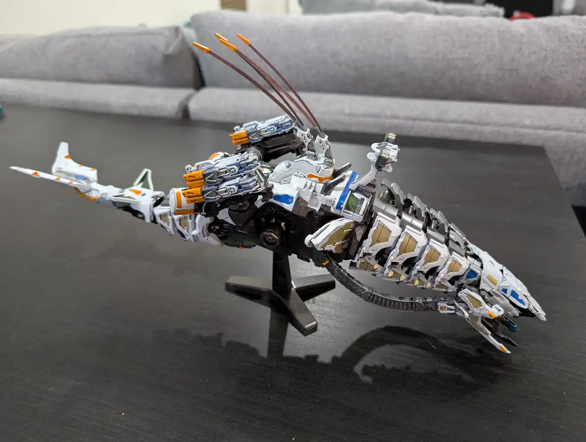 Encountering the mighty Thunderjaw from Horizon Zero Dawn.