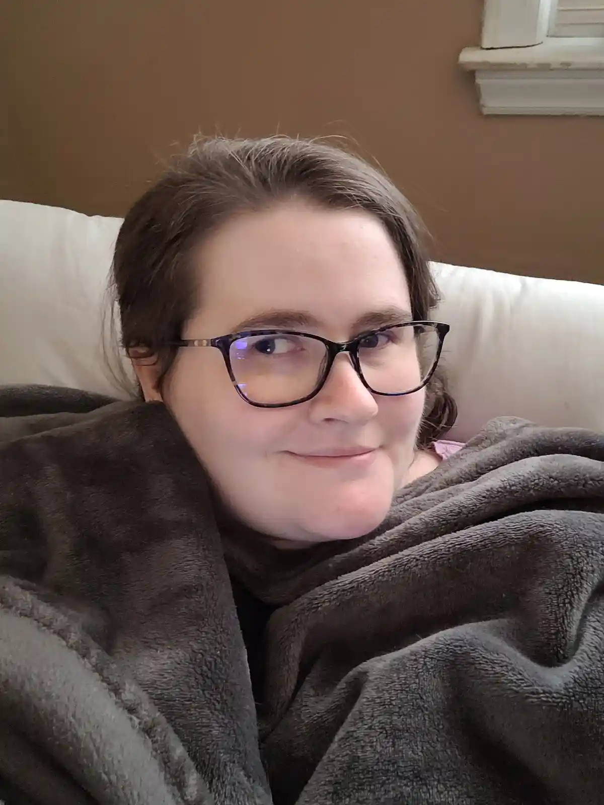 Cozy Christmas selfie vibes!