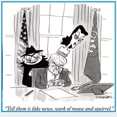 A black-and-white cartoon shows a man in a suit sitting at a desk, looking stressed while holding a stack of papers. Behind…