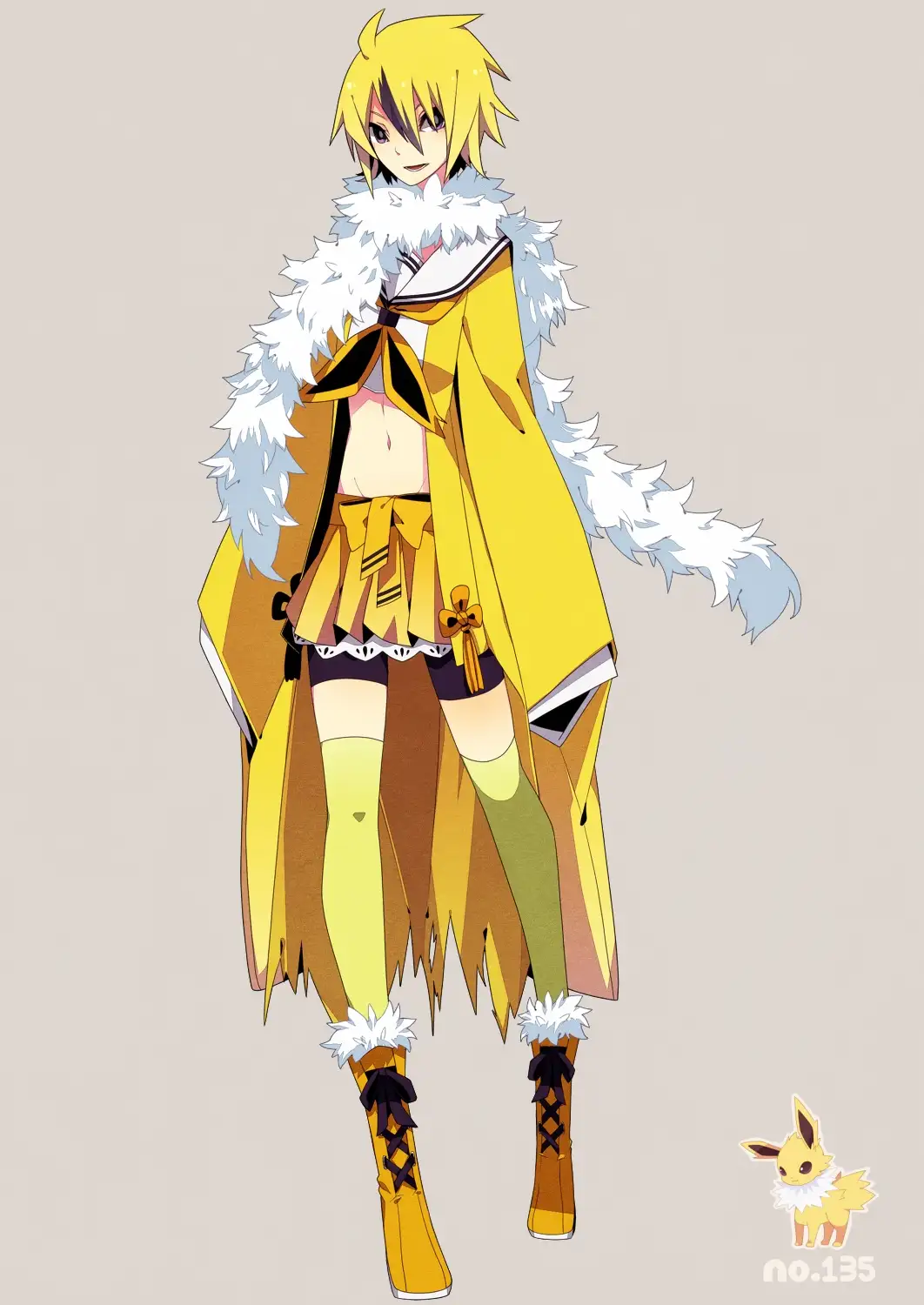 Introducing Humanoid Jolteon by Merlusa