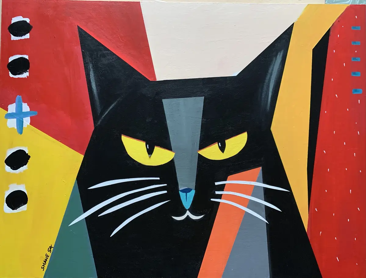 Artistic Interpretation: Cat as Blofeld