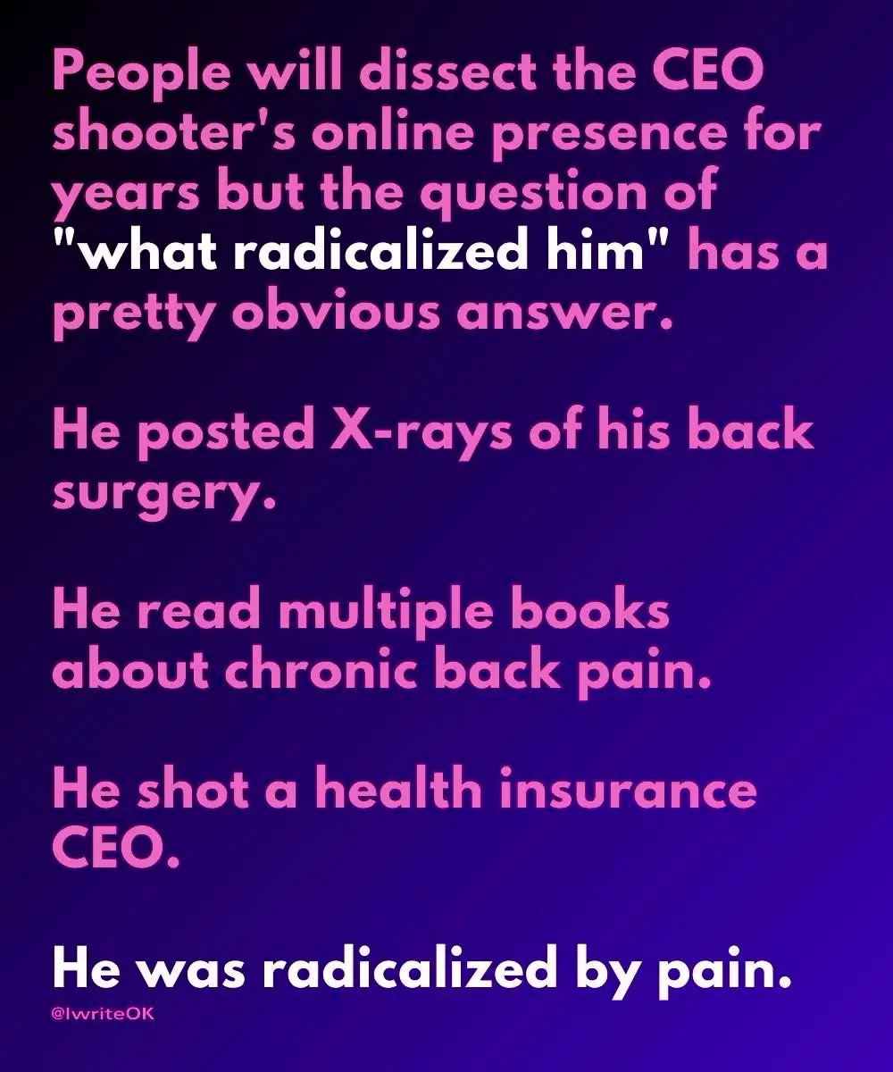 It Wasn't Pain That Radicalized Him, But Those Who Hindered His Healing