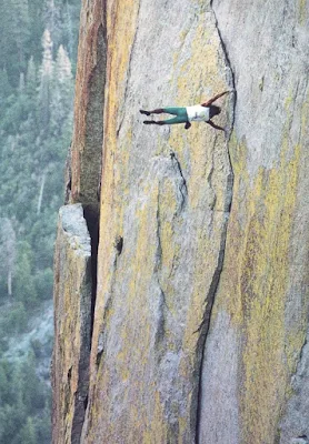 Don Osman conquers the heights with a solo flag!