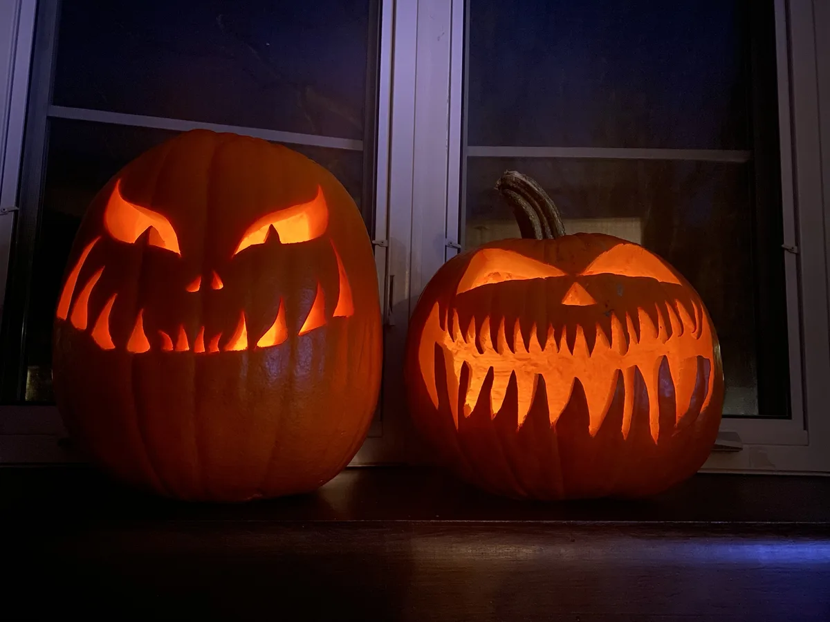 Spooktacular Halloween Pumpkins on Display