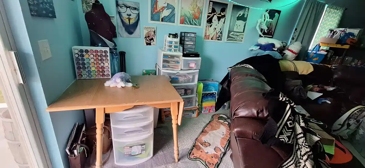 Today I Finally Cleaned My Art Space!