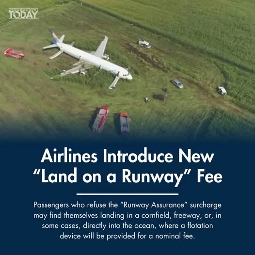 An aerial photo shows a white passenger airplane crashed in a green cornfield, surrounded by emergency vehicles including…