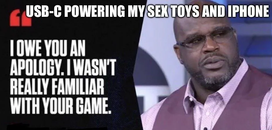 The image features a man, identified as Shaquille O'Neal, looking serious and slightly confused. On the left side, a black…