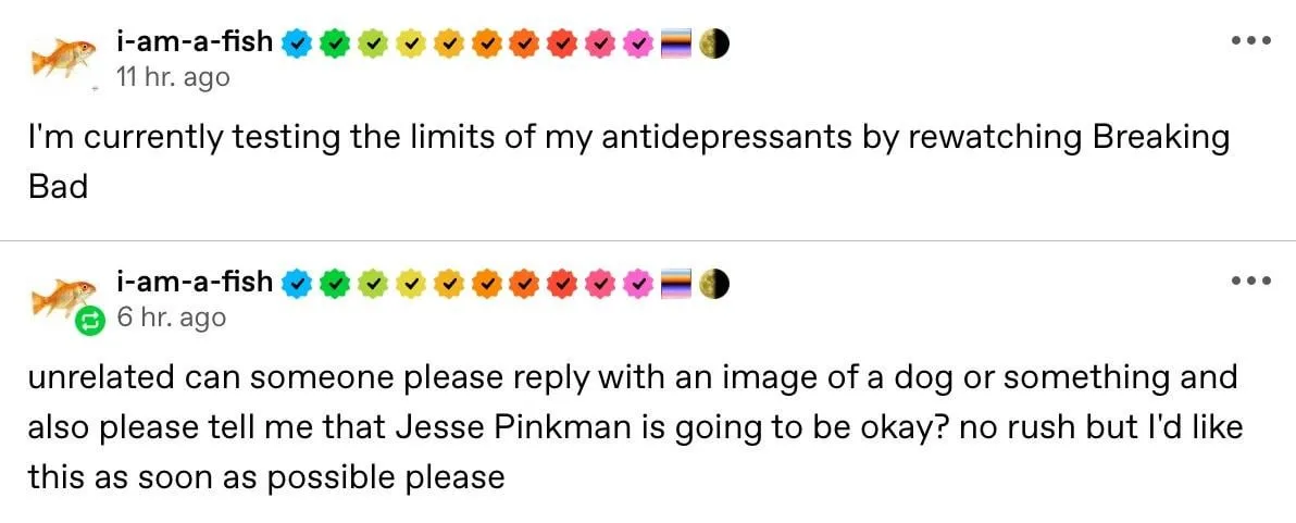 A screenshot of two consecutive Reddit comments from the user 'i-am-a-fish', both with the same profile picture of a…