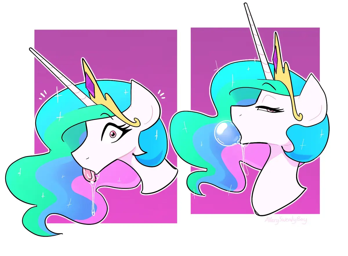Ah, the classic spit bubble technique returns!