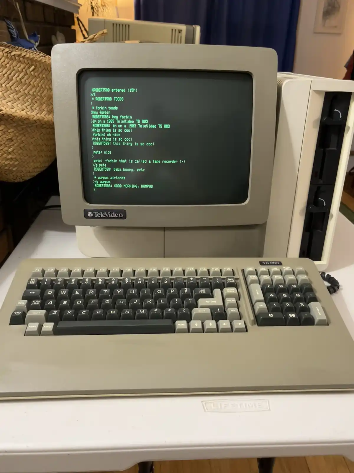 Check out this vintage 1983 TeleVideo TS 803!