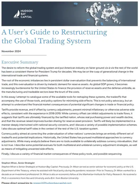 The image displays a professionally formatted document titled 'A User's Guide to Restructuring the Global Trading System'…
