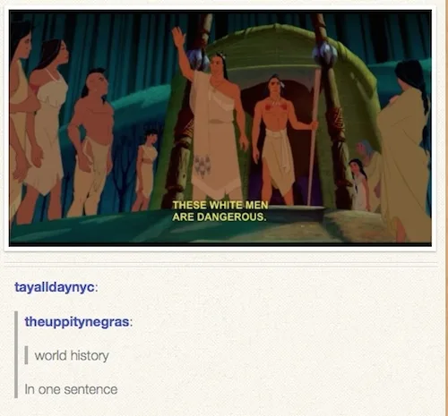 An animated scene from 'The Emperor's New Groove' shows a character in a white robe raising his hand while others look on…
