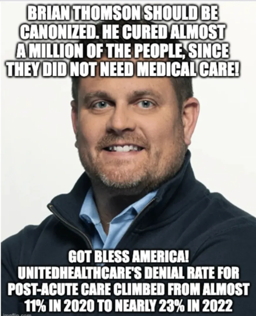 A man with a beard and blue eyes smiles while wearing a dark jacket over a light blue shirt. The image has large white text…