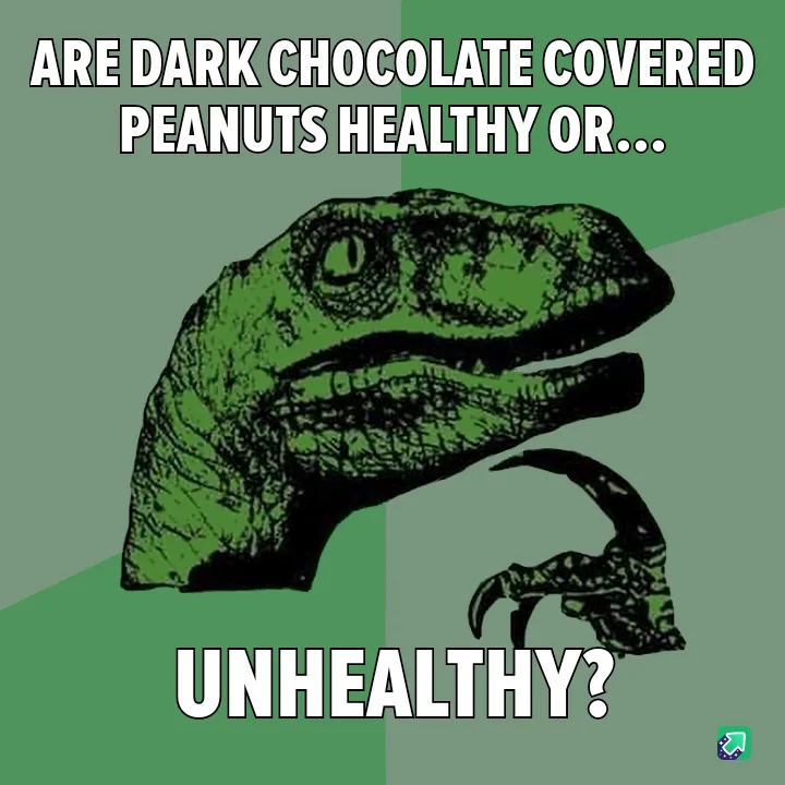 The image features the iconic 'Philosoraptor' meme template, showing a green, stylized dinosaur with a thoughtful…