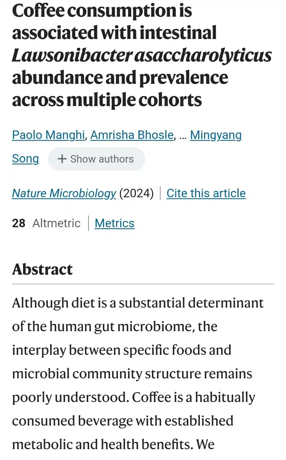How Coffee Benefits Your Microbiome