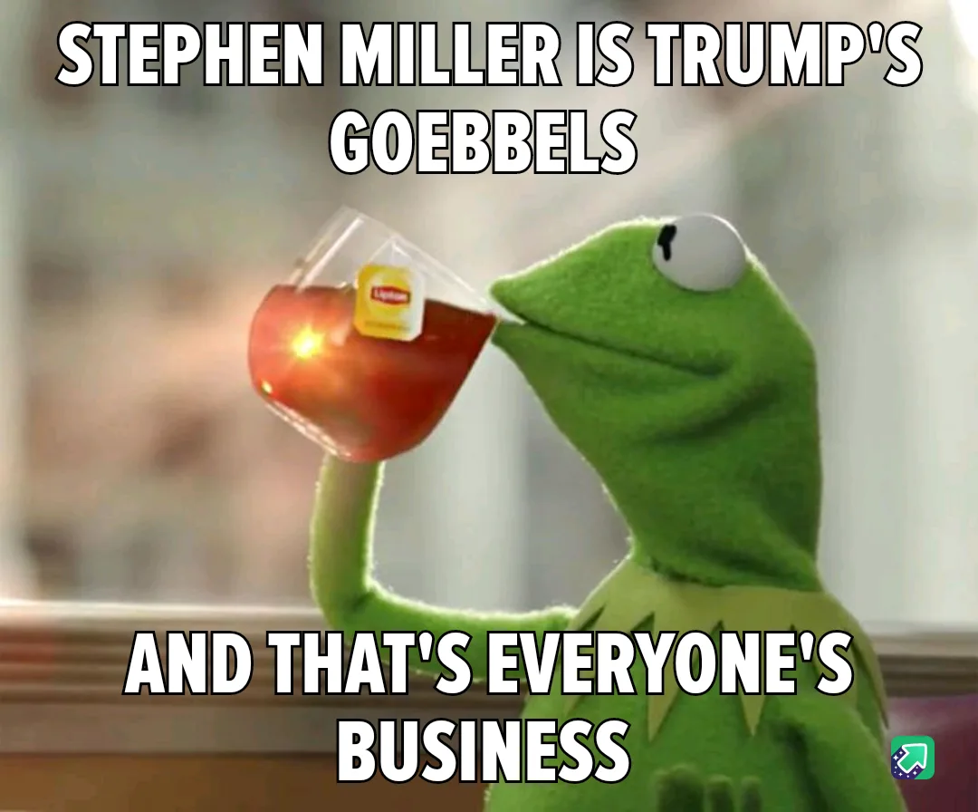 A green frog puppet, Kermit the Frog, is shown sipping tea from a glass teacup with a Lipton tea bag visible. The image has…