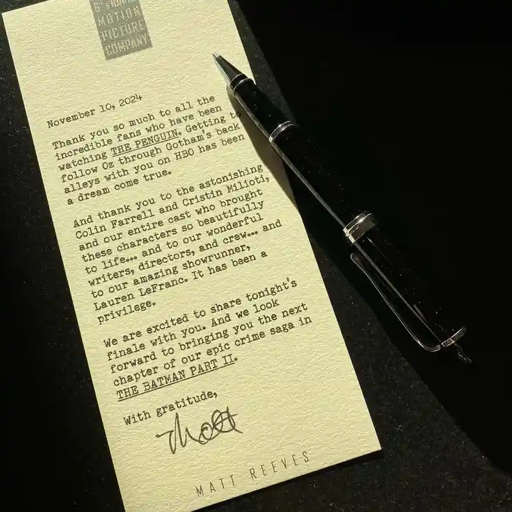 Matt Reeves Thanks The Penguin Fans and Teases The Batman: Part II