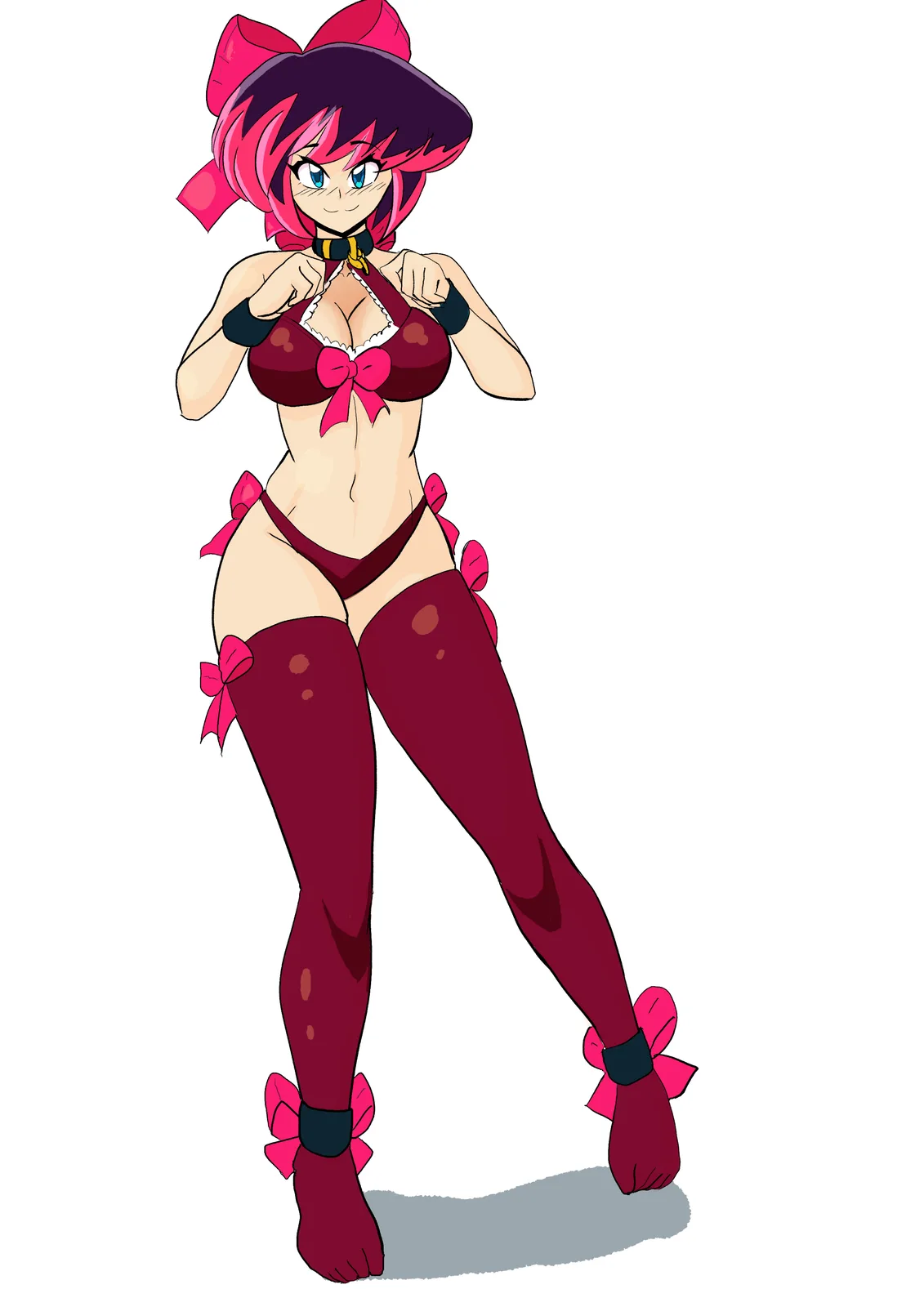 Original Character: Ayaka in Thigh Highs