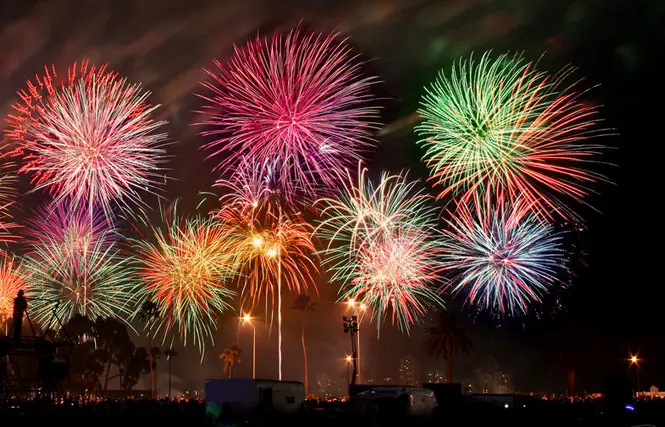 Enjoying the beauty of fireworks!