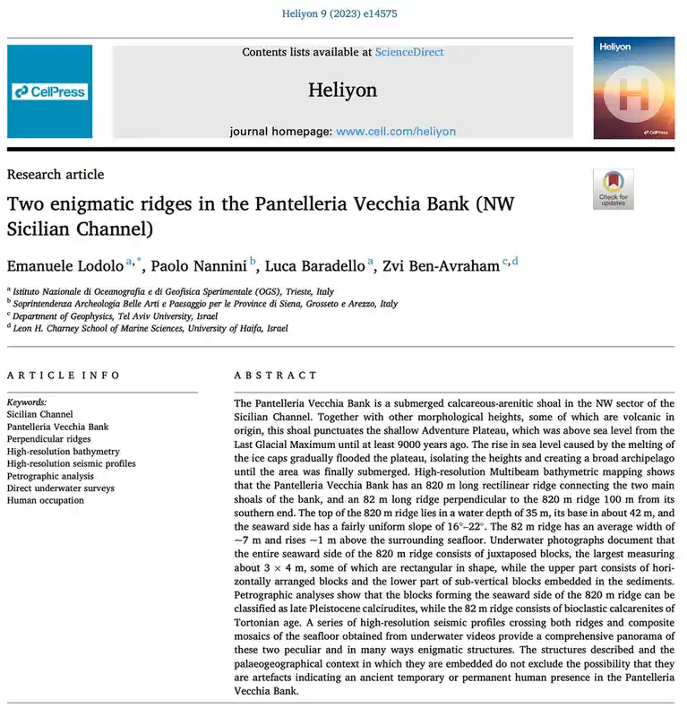 The image displays the first page of a scientific research article from the journal Heliyon, published by Cell Press. The…