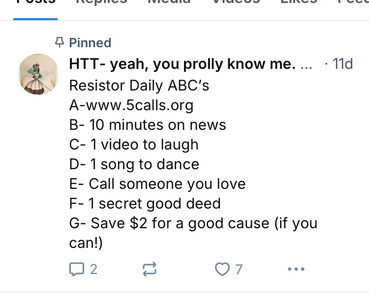 A screenshot of a Facebook post pinned by a user named 'HTT' who says 'yeah, you prolly know me.' The post lists 'Resistor…