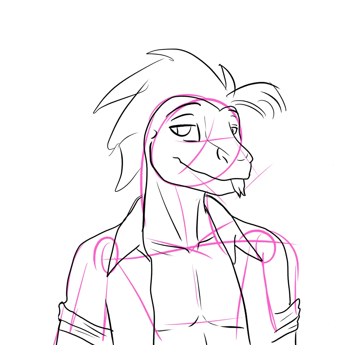 Check out the work-in-progress of my original character, Cassius, created by yours truly!