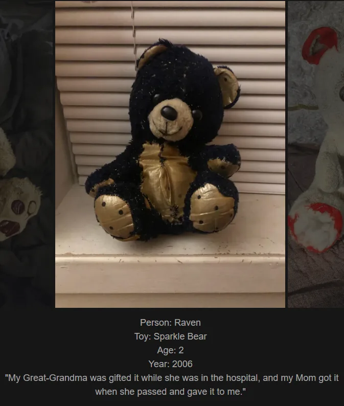 Day 823: Join Me on a Journey to www.saidtheskinhorse.com - Celebrating Our Childhood Toy Bonds with Sparkle Bear!