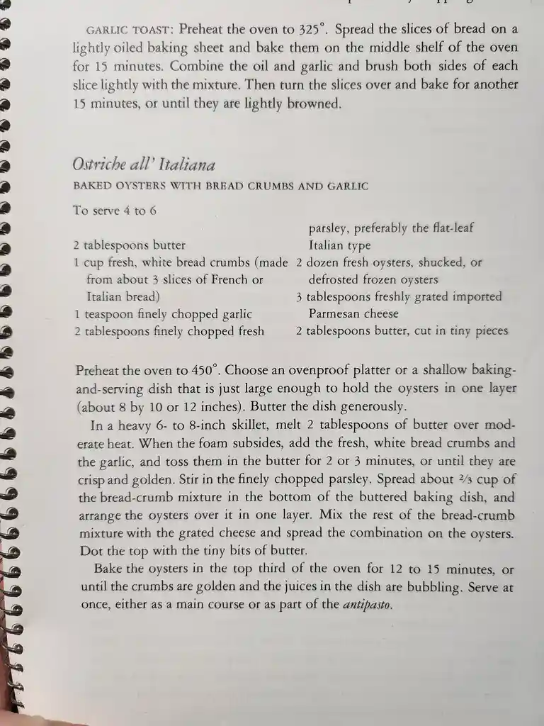 Delicious Baked Oysters Recipe from Time-Life's Cooking of Italy