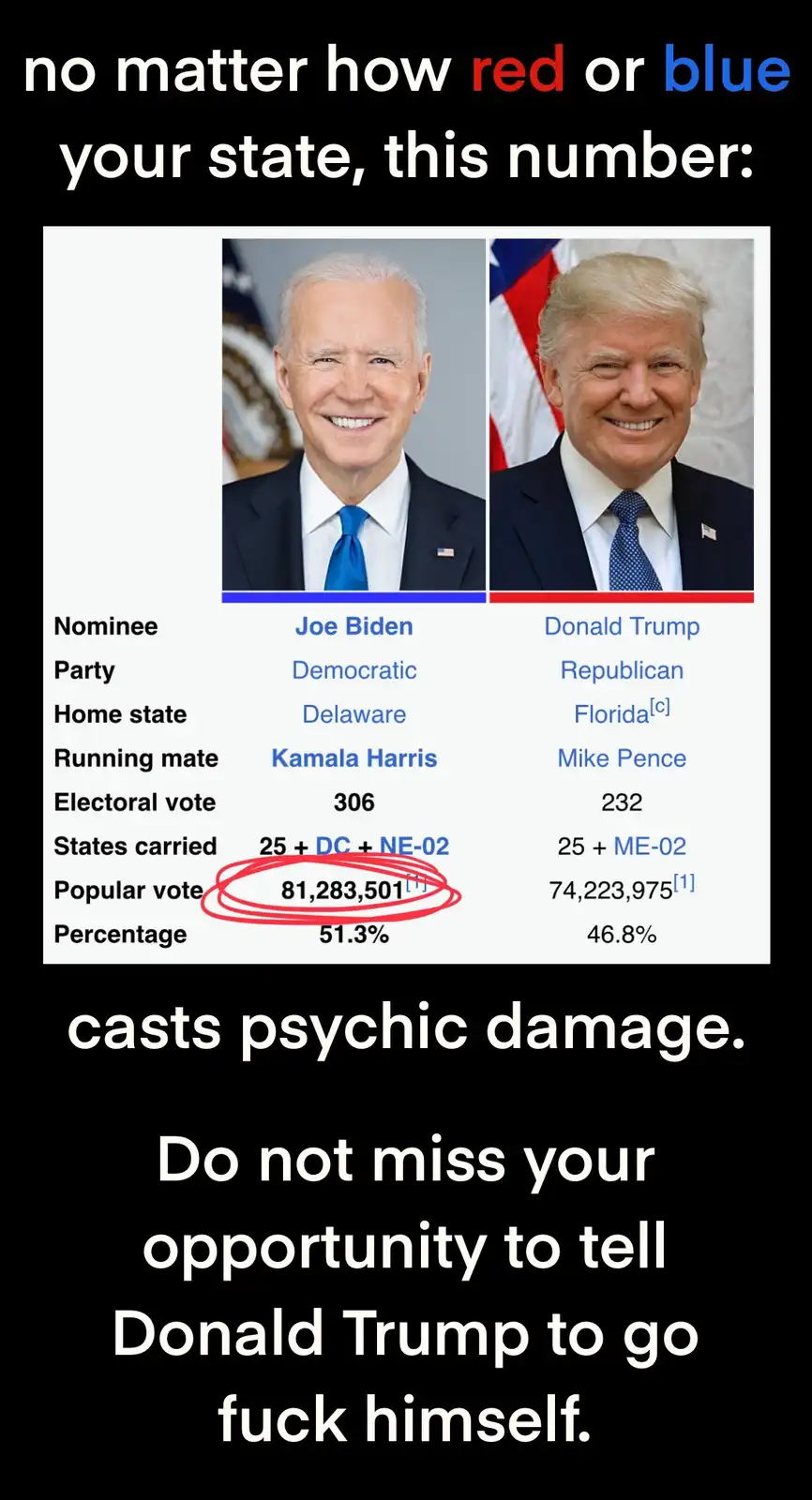 Important Reminder: The Popular Vote Actually Matters